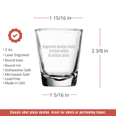 Custom Text Birthday Shot Glasses